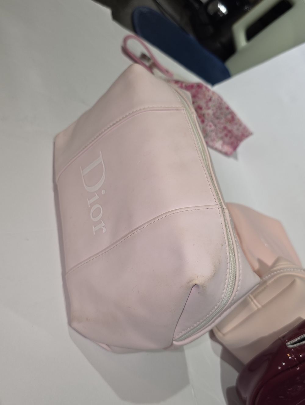Dior Miss Dior Cosmetic Bag Lot Travel Makeup Pouch Toiletry Organizer Set of 5 - Picture 5 of 16